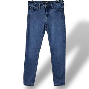 Liverpool Jeans Womens Size 8 Abby Ankle Skinny Fit Mid-Rise Stone Wash Denim